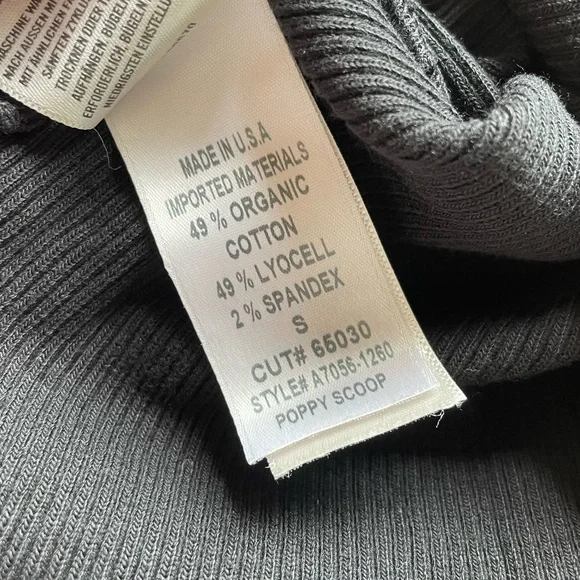 AGOLDE Poppy Tank in Black - Picture 9 of 9